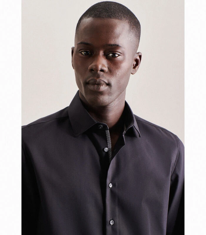 Seidensticker Business Overhemd Slim Fit Extra Lange Mouwen Uni - Afbeelding 3