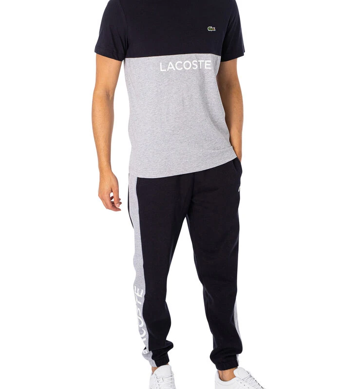 Lacoste Tweekleurig T-shirt Met Logo - Afbeelding 5