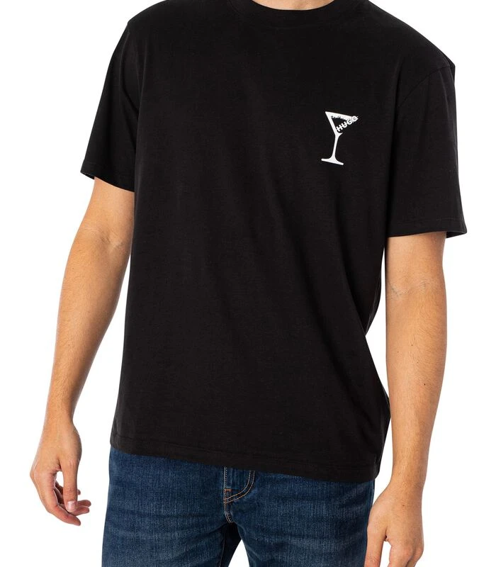 Hugo Destive Grafisch T-shirt Op De Rug