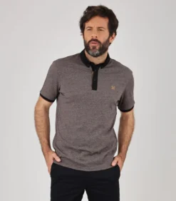 OXBOW Polo Met Korte Mouwen In Jaspé-tricot O2NOSSER