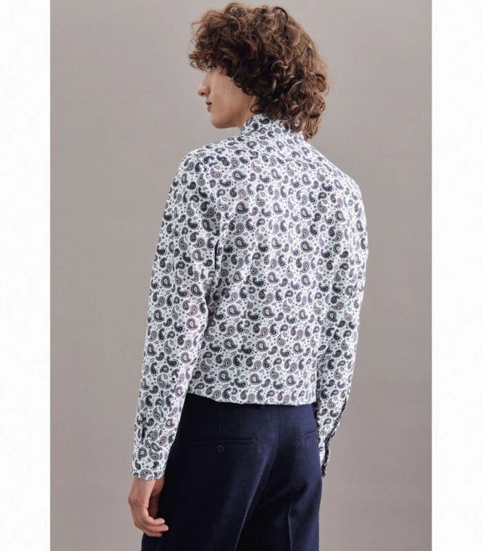 Seidensticker Business Overhemd Shaped Fit Lange Mouwen Print - Afbeelding 2