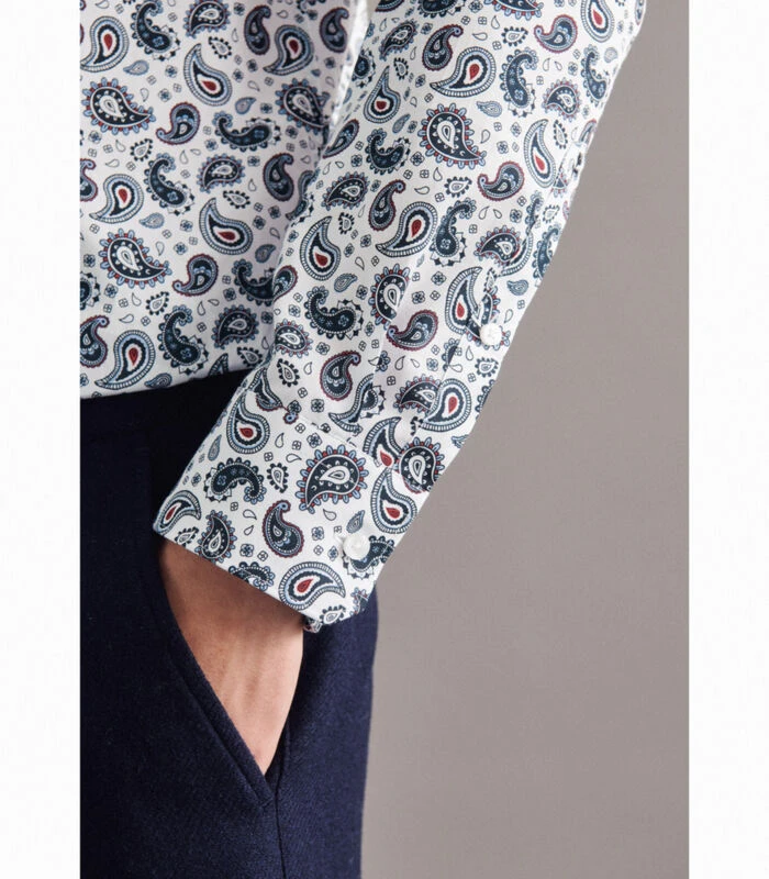 Seidensticker Business Overhemd Shaped Fit Lange Mouwen Print - Afbeelding 4