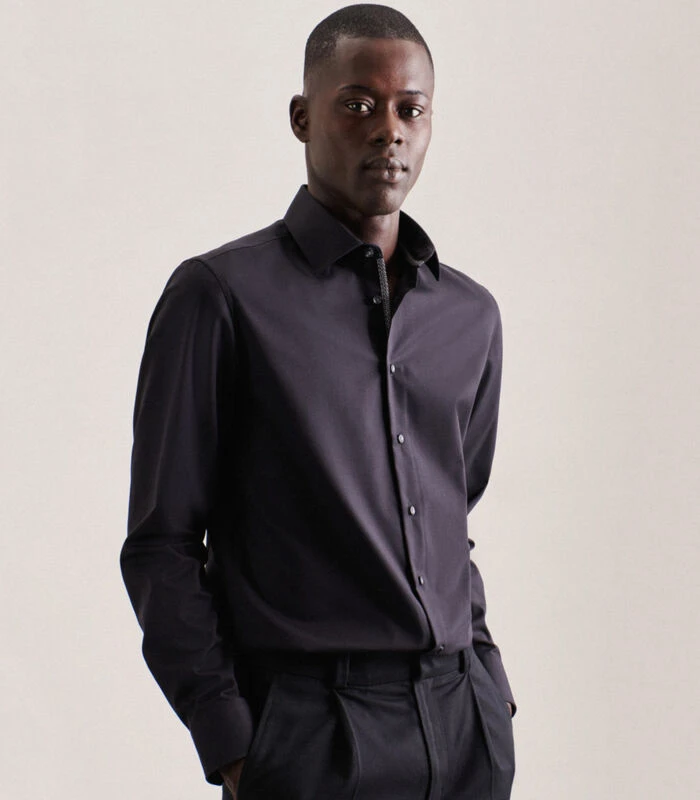 Seidensticker Business Overhemd Slim Fit Extra Lange Mouwen Uni