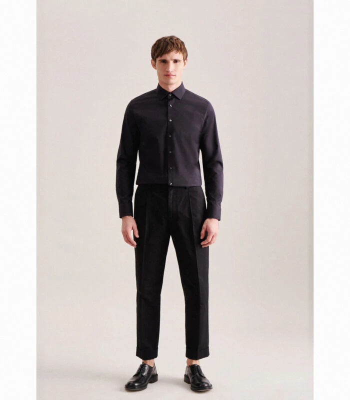 Seidensticker Business Overhemd Slim Fit Extra Lange Mouwen Uni - Afbeelding 5