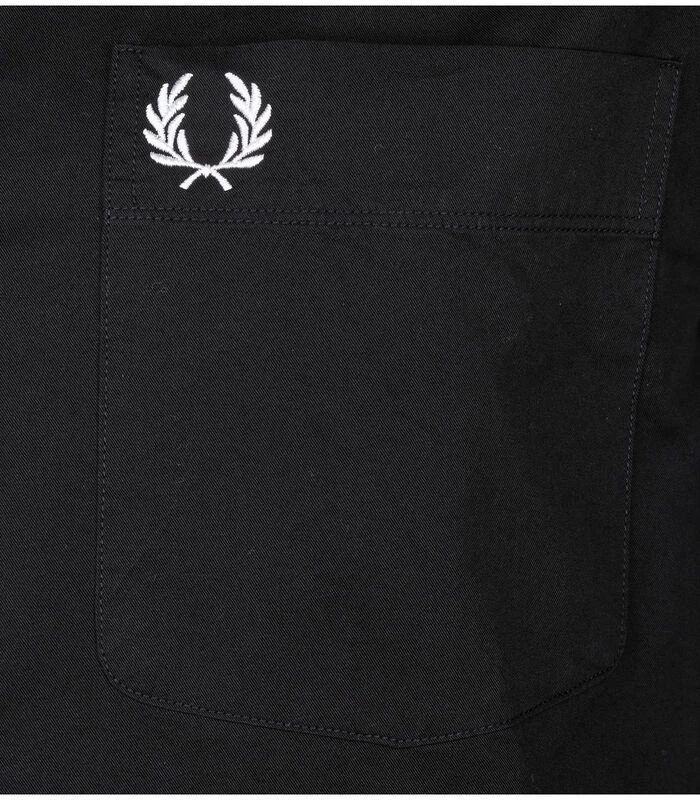 Fred Perry Classic Overhemd Zwart - Afbeelding 4