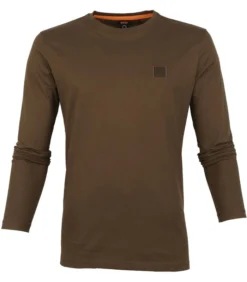 Hugo Boss T-shirt Longsleeve Donkergroen