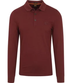 Hugo Boss LS Passerby Polo Bordeaux