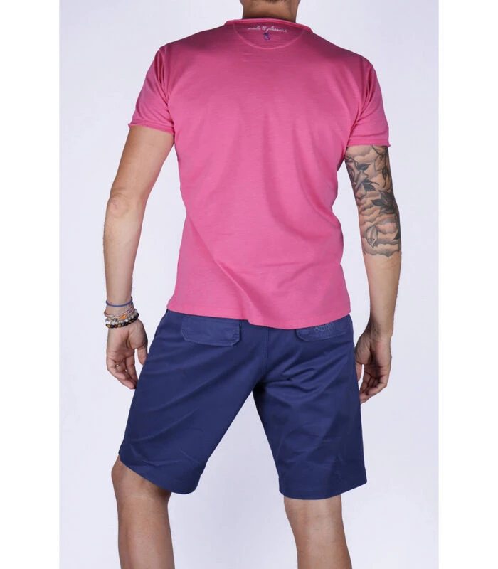 T-Shirt Katoen Marokkaanse Kraag - Afbeelding 2