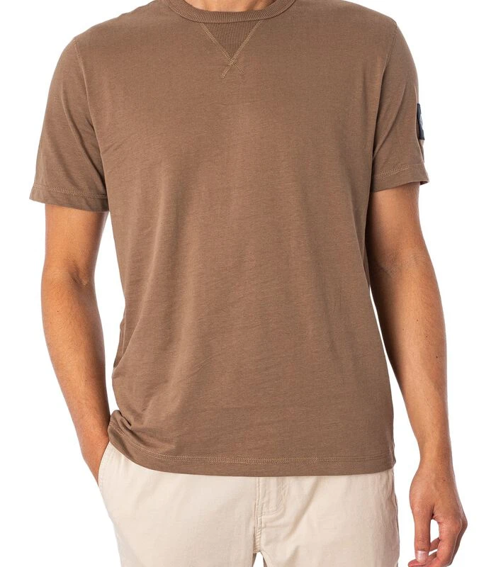 Calvin Klein Jeans T-shirt Met Monologo-embleem Op De Mouw