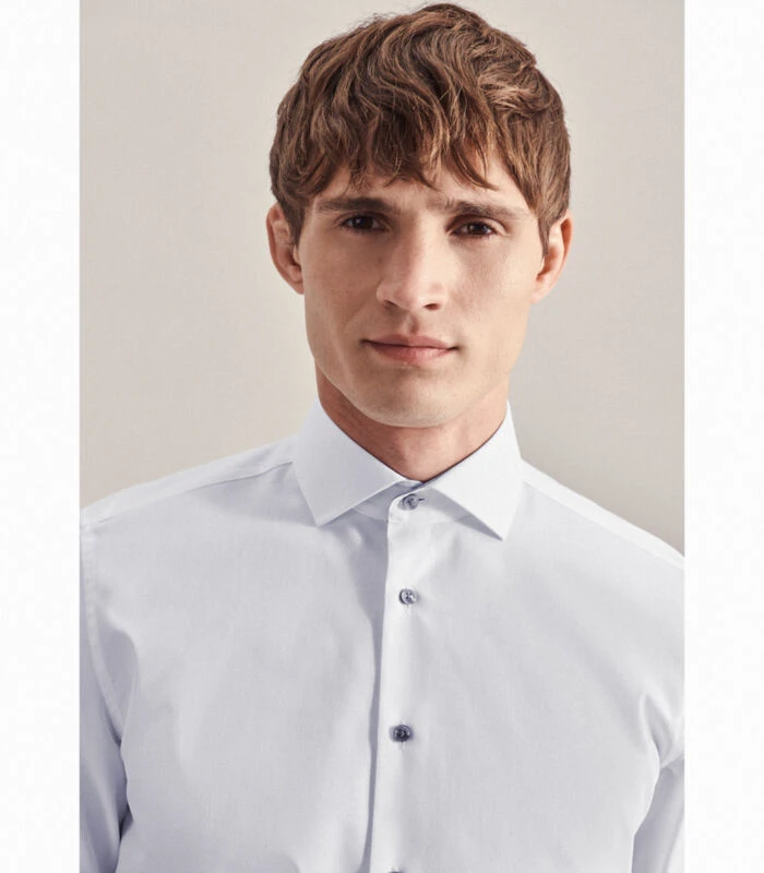Seidensticker Business Overhemd Slim Fit Lange Mouwen Uni - Afbeelding 5