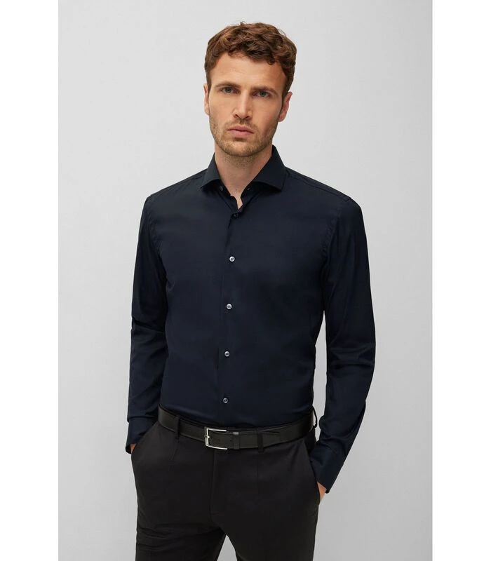 Hugo Hank Zwart Overhemd - Afbeelding 2