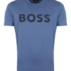 Hugo Boss T-shirt Thinking Responsible Blauw