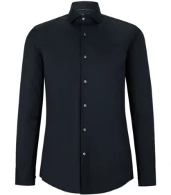 Hugo Hank Zwart Overhemd