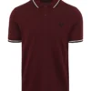 Fred Perry Polo M3600 Bordeaux Rood