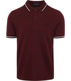 Fred Perry Polo M3600 Bordeaux Rood