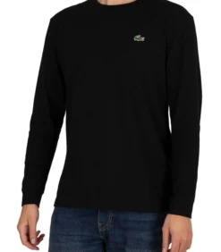 Lacoste Sport T-shirt Met Lange Mouwen En Krokodillenmotief