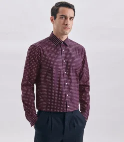 Seidensticker Business Overhemd Regular Fit Lange Mouwen Print