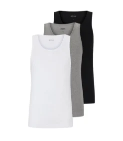 Hugo Boss Tanktop Geborduurd Logo 3-pack