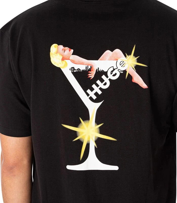 Hugo Destive Grafisch T-shirt Op De Rug - Afbeelding 4